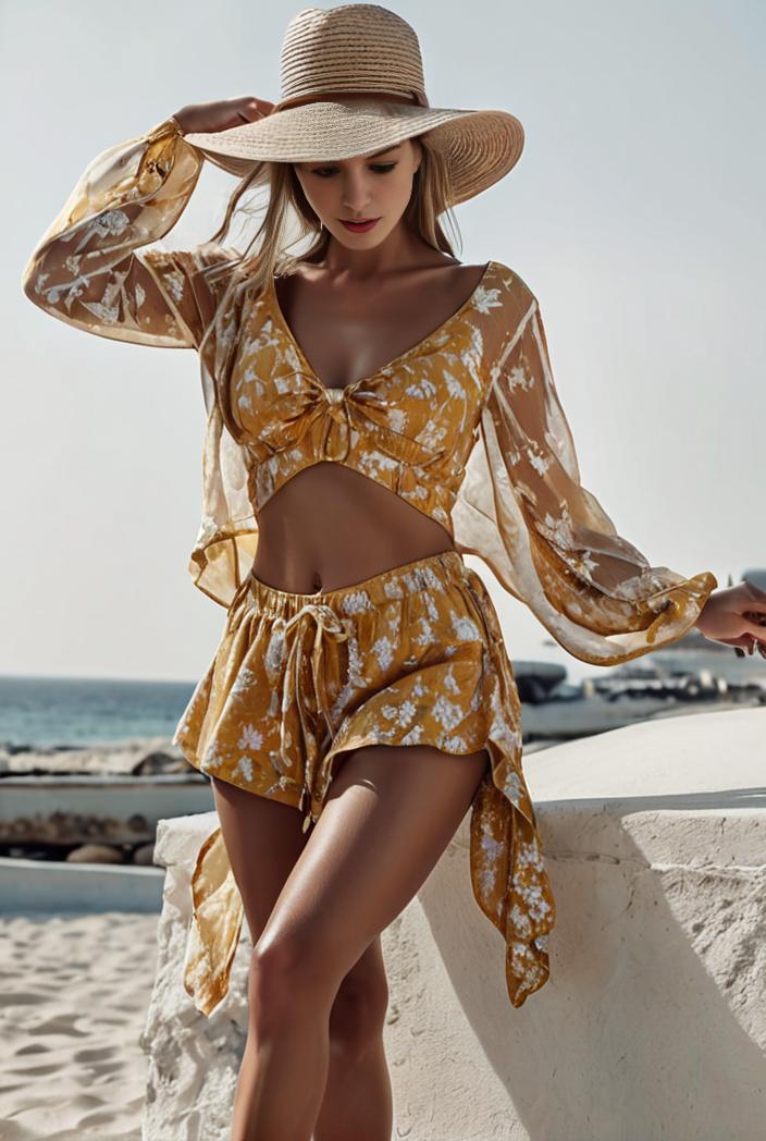 3 pieces sexy print bikini women high waist swimsuit cover up swimwear female lady bathing suit swimming summer beachwear 104320