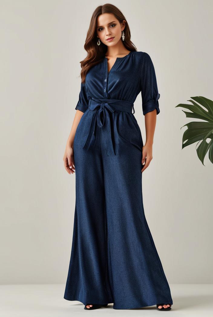 3 4 sleeve bodycon plunging back sequin evening dress 102866