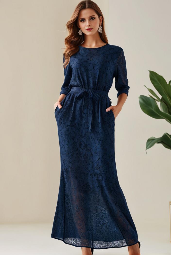 3 4 sleeve bodycon plunging back sequin evening dress 102913