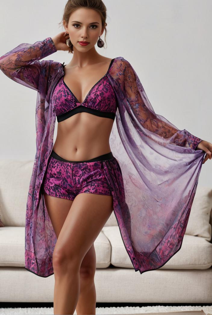 3 pieces sexy print bikini women high waist swimsuit cover up swimwear female lady bathing suit swimming summer beachwear 104063