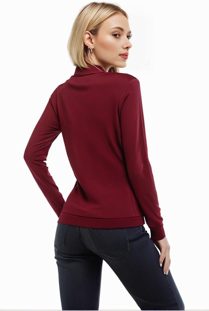 3 sets of turtleneck tees comfy long sleeve shirt perfect for spring autumn women s apparel 139158