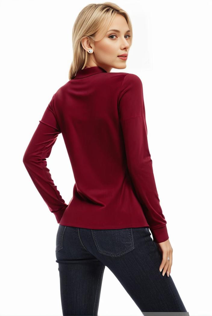 3 sets of turtleneck tees comfy long sleeve shirt perfect for spring autumn women s apparel 139159