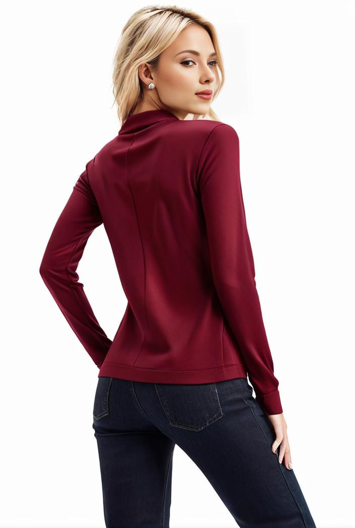 3 sets of turtleneck tees comfy long sleeve shirt perfect for spring autumn women s apparel 139162