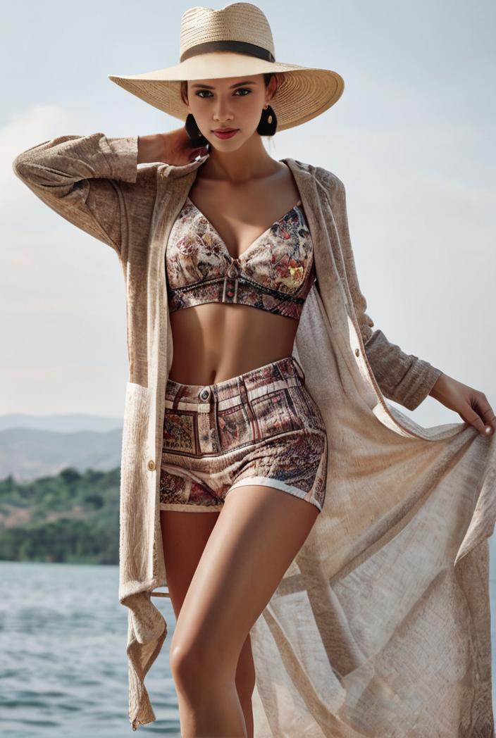 3 pieces sexy print bikini women high waist swimsuit cover up swimwear female lady bathing suit swimming summer beachwear 141536