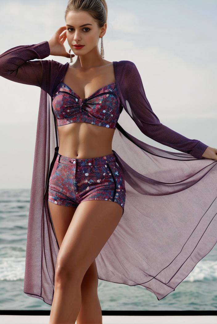 3 pieces sexy print bikini women high waist swimsuit cover up swimwear female lady bathing suit swimming summer beachwear 148522
