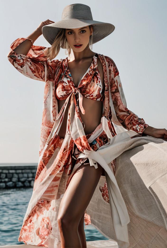 3 pieces sexy print bikini women high waist swimsuit cover up swimwear female lady bathing suit swimming summer beachwear 104323