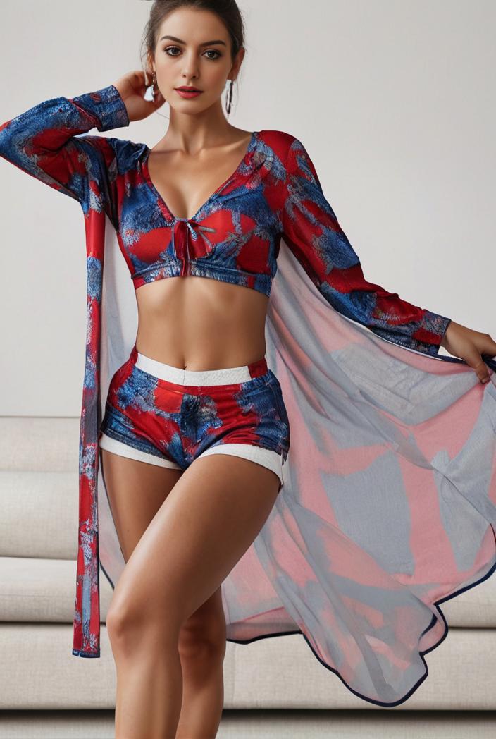 3 pieces sexy print bikini women high waist swimsuit cover up swimwear female lady bathing suit swimming summer beachwear 139276