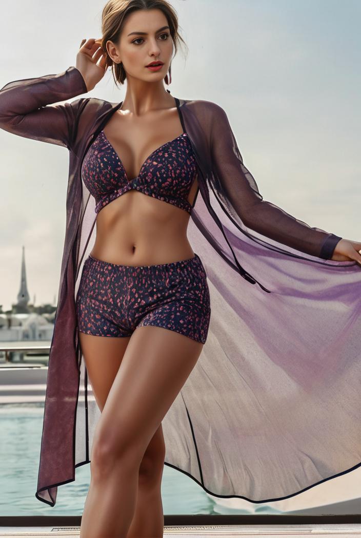 3 pieces sexy print bikini women high waist swimsuit cover up swimwear female lady bathing suit swimming summer beachwear 139279