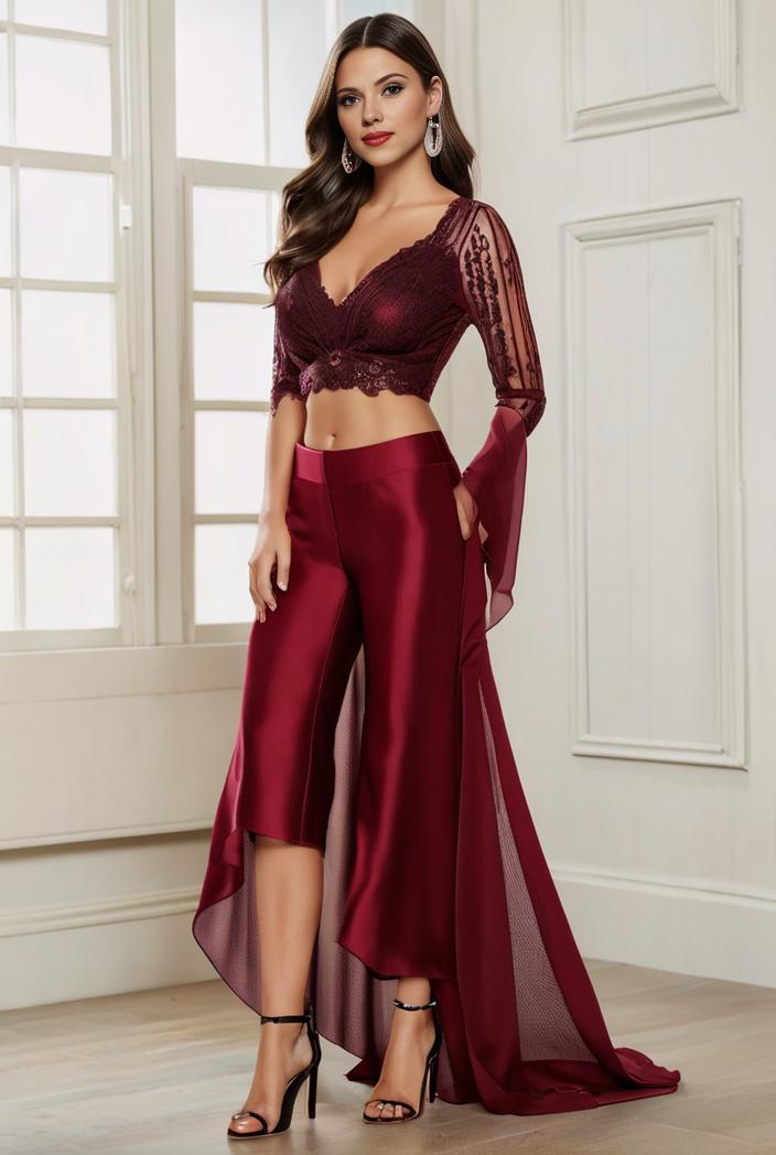 3 4 sleeve sheer sequin stripe high low hem evening dress 130050