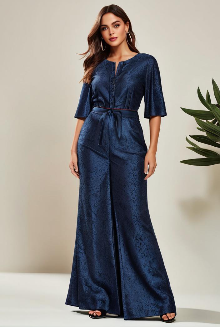 3 4 sleeve bodycon plunging back sequin evening dress 141989