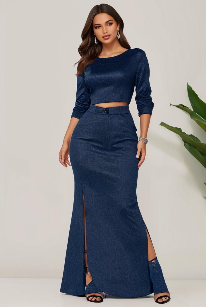3 4 sleeve bodycon plunging back sequin evening dress 141990