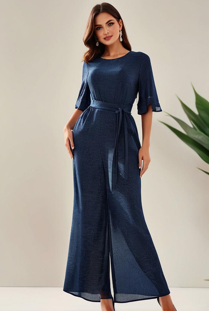 3 4 sleeve bodycon plunging back sequin evening dress 141991