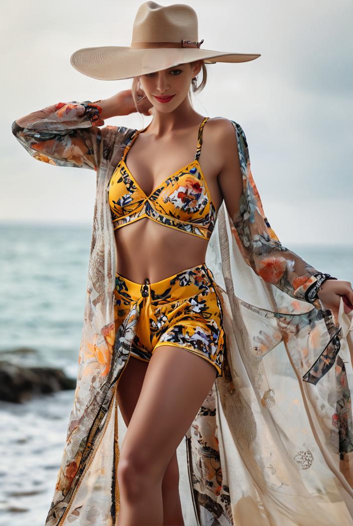 3 pieces sexy print bikini women high waist swimsuit cover up swimwear female lady bathing suit swimming summer beachwear 109550