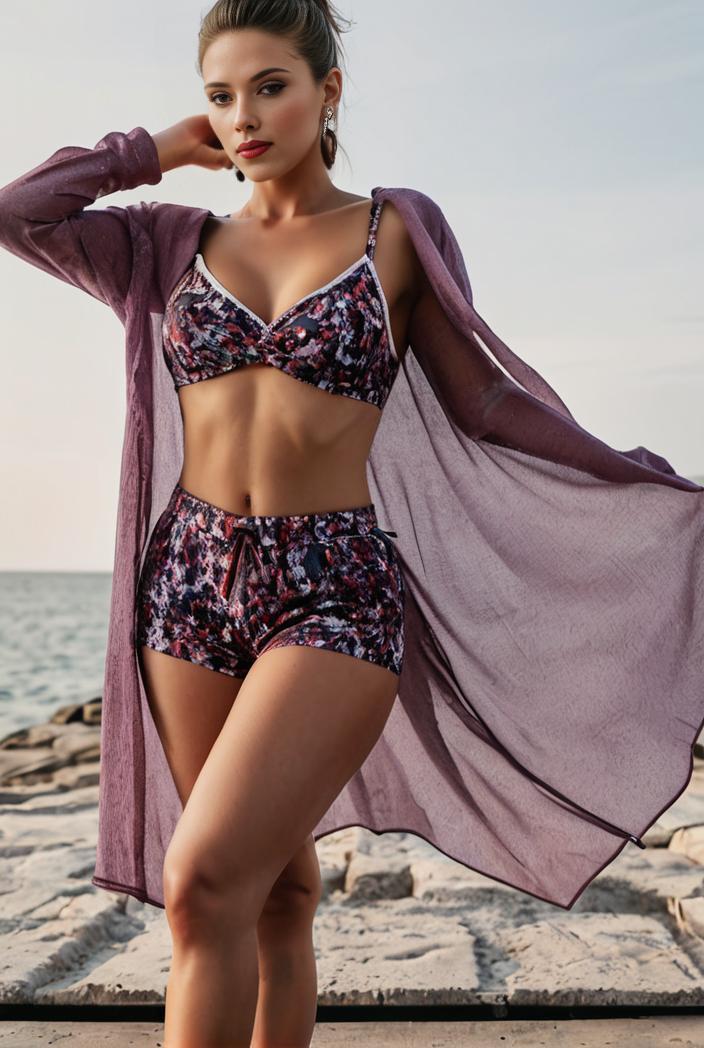 3 pieces sexy print bikini women high waist swimsuit cover up swimwear female lady bathing suit swimming summer beachwear 145060