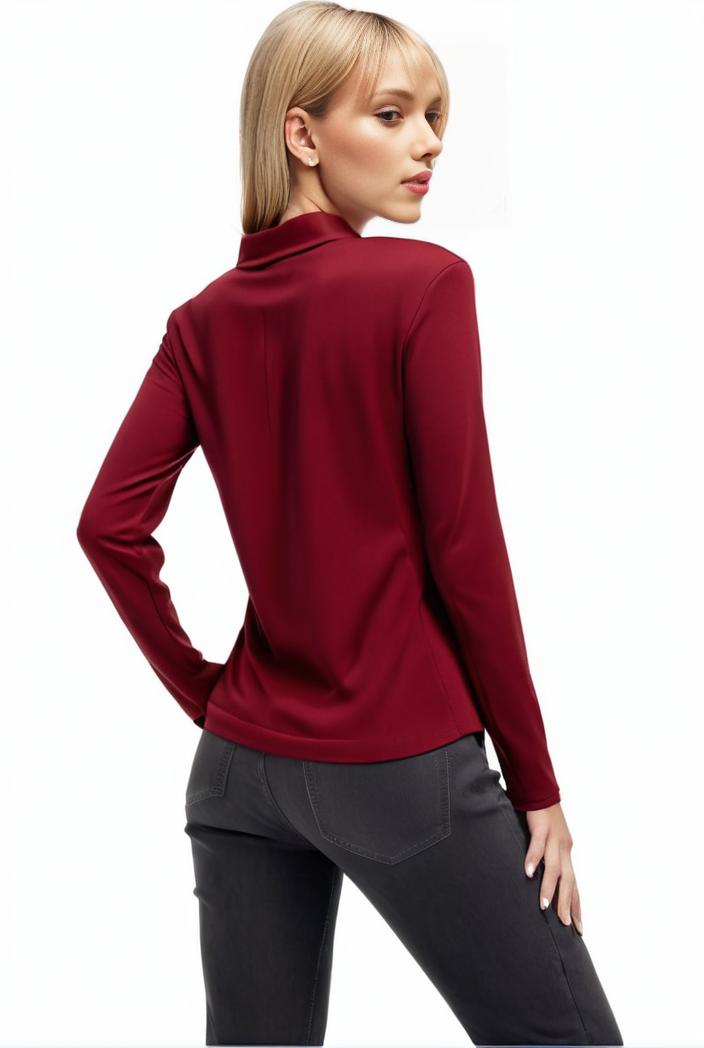 3 sets of turtleneck tees comfy long sleeve shirt perfect for spring autumn women s apparel 145115