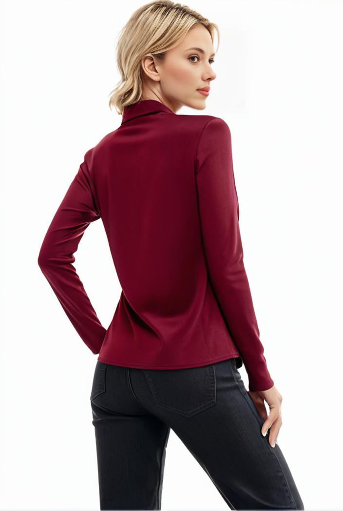 3 sets of turtleneck tees comfy long sleeve shirt perfect for spring autumn women s apparel 145121