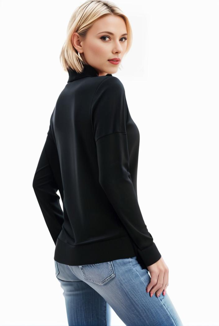3 sets of turtleneck tees comfy long sleeve shirt perfect for spring autumn women s apparel 145126