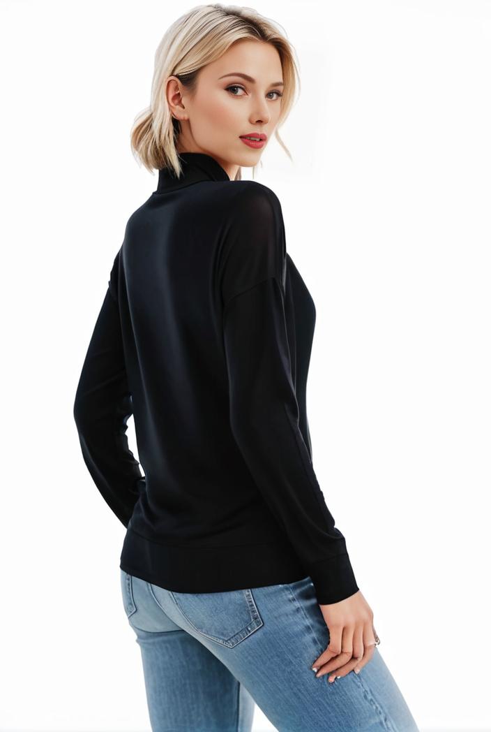 3 sets of turtleneck tees comfy long sleeve shirt perfect for spring autumn women s apparel 104123