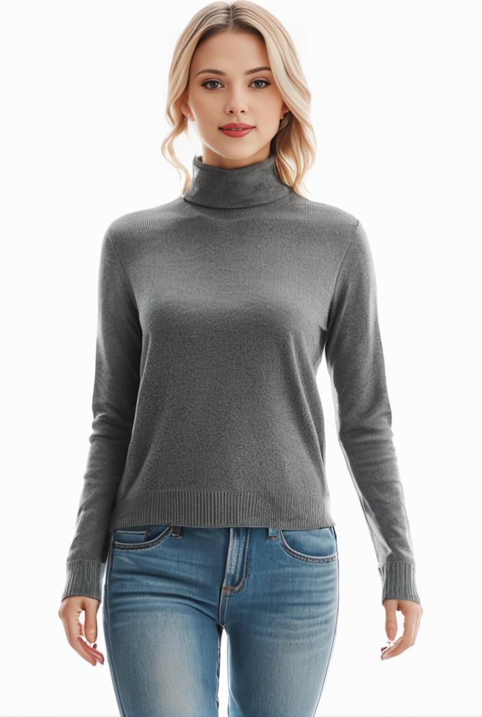 3 sets of turtleneck tees comfy long sleeve shirt perfect for spring autumn women s apparel 139157