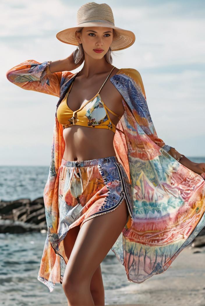 3 pieces sexy print bikini women high waist swimsuit cover up swimwear female lady bathing suit swimming summer beachwear 112186