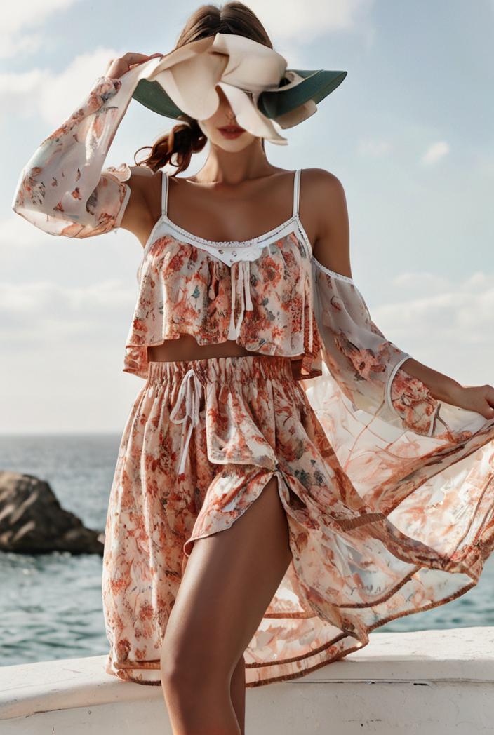 3 pieces sexy print bikini women high waist swimsuit cover up swimwear female lady bathing suit swimming summer beachwear 113123