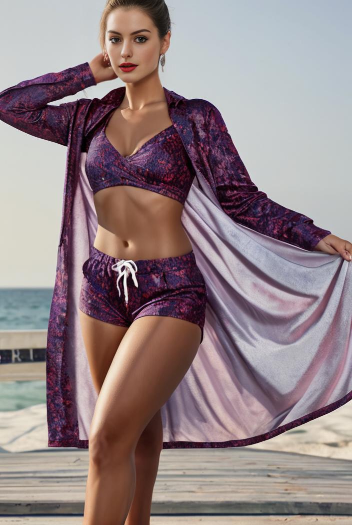 3 pieces sexy print bikini women high waist swimsuit cover up swimwear female lady bathing suit swimming summer beachwear 113256