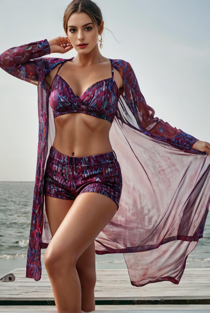 3 pieces sexy print bikini women high waist swimsuit cover up swimwear female lady bathing suit swimming summer beachwear 148329