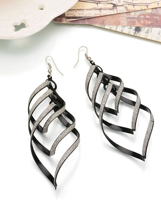 1 Pair Ladies Classic Fashion Alloy Drop Earrings